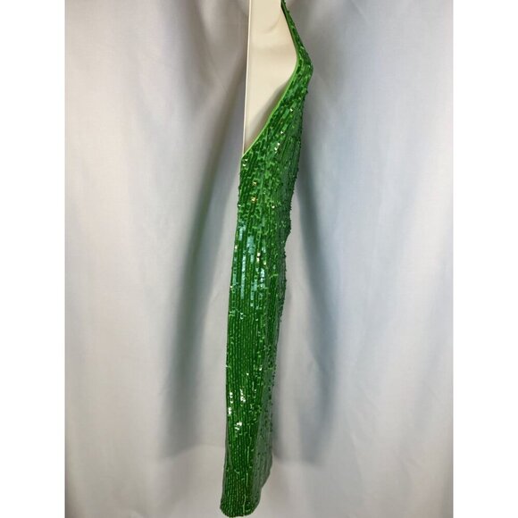 NWT Ronny Kobo Green Sequin Alix Maxi Dress $578 - Picture 9 of 13